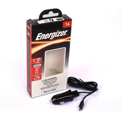 Imagem de Cabo de Dados 1MT e Tomada Veicular ENERGIZER V8 Preto