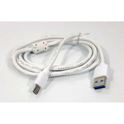 Imagem de Cabo de Dados Branco Micro Usb V8 Filtro Duplo SJX - V8-0 1,5M - Verde