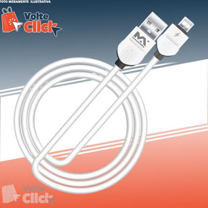 Imagem de Cabo De Dados Carregador Compatível Com Usb 3.1A Macho Micro Usb V8 1m Carregamento Rápido