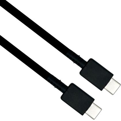 Imagem de Cabo de Dados Carregador para Celulares Tipo C x tipo C Resistente turbo Preto Marblue