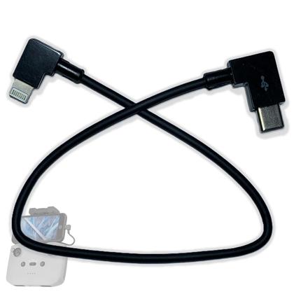 Imagem de Cabo de Dados Conector Compatível com Controle de Drone Usb-C p/ IOS