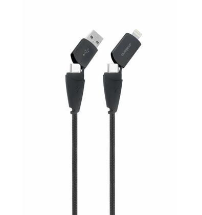 Imagem de Cabo de dados e carregamento 4 em 1 usb/lightning/tipo-c