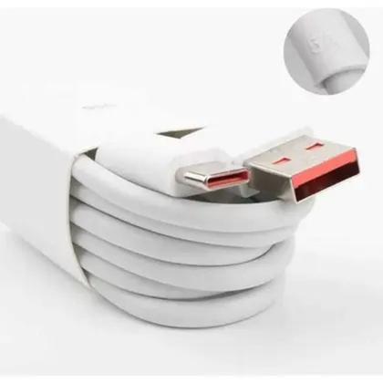 Imagem de Cabo De Dados e Carregamento Compatível Xiaomi USB / USB-C 5A Mi Turbo Charger 1 Metro