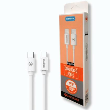 Imagem de Cabo de Dados USB-C p/ USB-C 1M 60W PD CB813 Kimaster