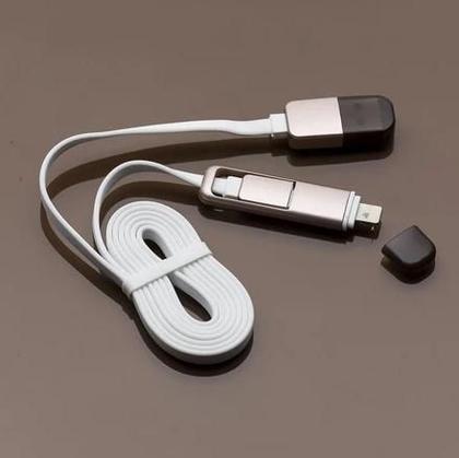 Imagem de Cabo de dados usb com 2 entrada para v8 android/ lightning/iphone