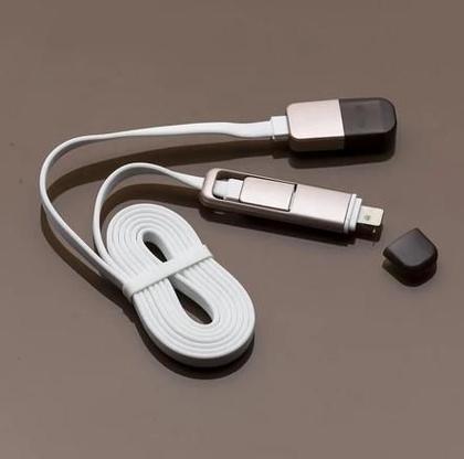 Imagem de Cabo de dados usb com 2 entrada para v8 android/ lightning/iphone