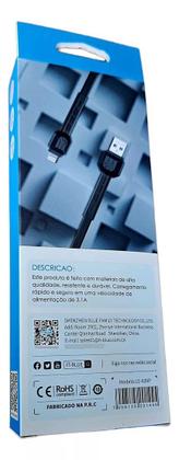 Imagem de Cabo de dados usb p/ lightning 1m 3.1a le-839p