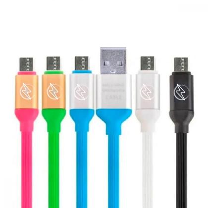 Imagem de Cabo de Dados USB V8 Emborrachado Colorido 1.2 Metros Kapbom KAP-311-V8