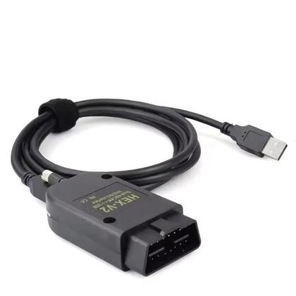 Imagem de Cabo De Diagnóstico OBD2 De 25,3 Polegadas, Ferramenta VCDS VAG COM Multilíngue Para Carros Audi,