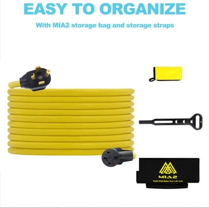 Imagem de Cabo de extensão do secador M1A2 de 4 pinos 30A NEMA 14-30P a 14-30R