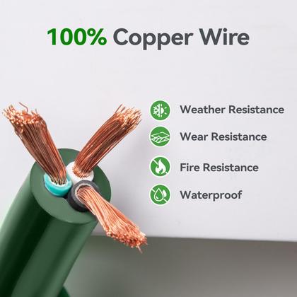 Imagem de Cabo de extensão externo adicional de 27 pés com 3 saídas e divisor