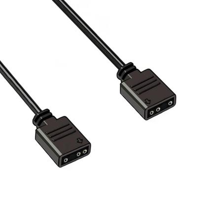 Imagem de Cabo de extensão led argb 3 pinos 5v - 2m (200cm) extensor