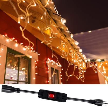 Imagem de Cabo de extensão Makevivi de 10 pés com interruptor à prova d'água certificado pela UL