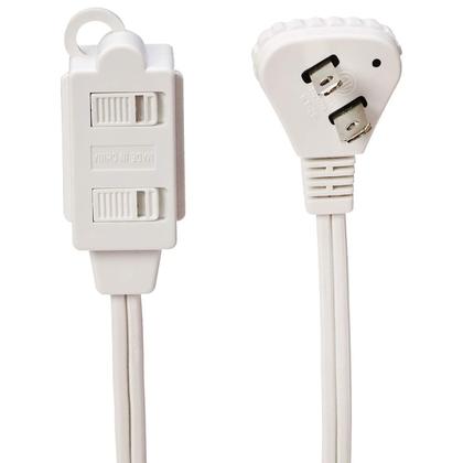 Imagem de Cabo de extensão Power Strip Amazon Basics, 6 pés e 2 pinos, pacote com 2 pinos