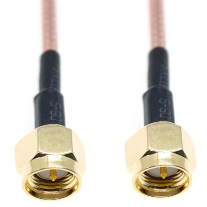 Imagem de Cabo De Extensão RF Coaxial RG316 Com Conector Crimp SMA Macho Para SMA Macho, Fio Pigtail De Latão