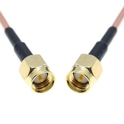 Imagem de Cabo De Extensão RF Coaxial RG316 Com Conector Crimp SMA Macho Para SMA Macho, Fio Pigtail De Latão