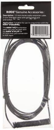 Imagem de Cabo de extensão Rode VC1 Mini-Jack/3,5 mm estéreo 3 m preto