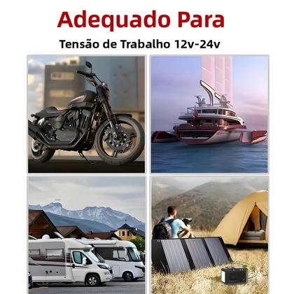 Imagem de Cabo De Extensão Solar Preto E Vermelho 3.2ft-65.6ft 4/6mm2 12/10AWG Conector PV Para Sistema De