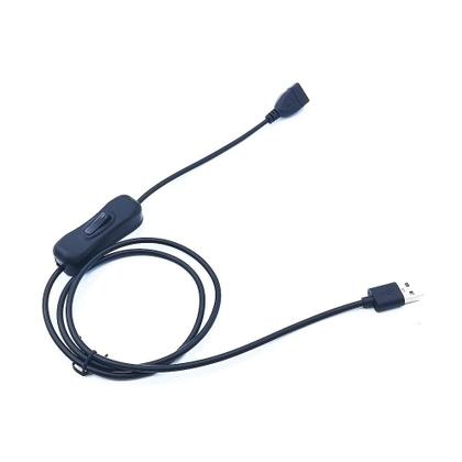 Imagem de Cabo De Extensão USB 2.0 De 1m Com Interruptor ON/OFF, Extensor De Conector a Macho Para a Fêmea