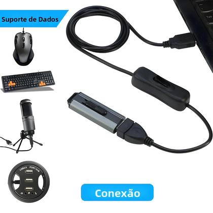Imagem de Cabo De Extensão USB Com Interruptor De Alimentação Ligado/desligado Para Dispositivos USB STONEGO