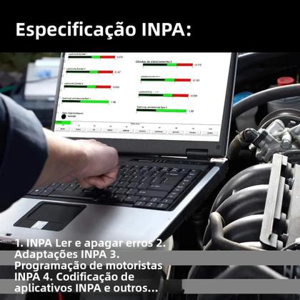 Imagem de Cabo De Ferramenta De Diagnóstico OBD2 BMW Com Interruptor INPA K+CAN K+DCAN Interface USB