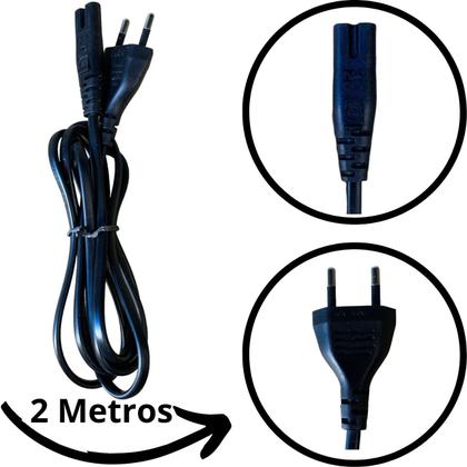 Imagem de Cabo De Força 2m Bipolar Tv Monitor Radio Ps3 Ps4 Kit C/10