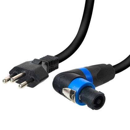 Imagem de Cabo de Força AC PowerCon 20A 3x2,50mm Plug 90 graus