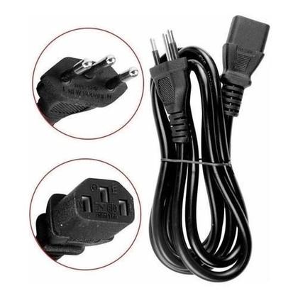 Imagem de Cabo De Força Cpu Atx Computador Pc Monitor 3 Pinos novo padrão 1,50 metros