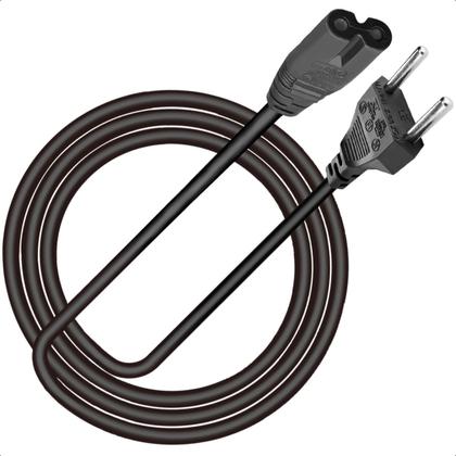 Imagem de Cabo De Força Energia Tipo Oito Fontes Tvs 1M Kit Com 20