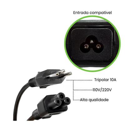 Imagem de Cabo De Força Mickey Tripolar 3 Pinos Fonte Carregador De Notebook 1,20m