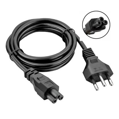 Imagem de Cabo De Força Mickey Tripolar 3 Pinos Fonte Carregador De Notebook 1,20m