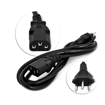 Imagem de Cabo De Força Pc Atx Computador Cpu Monitor Notebook P-s2 Nf