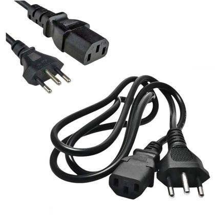 Imagem de Cabo De Força Pc Atx Computador Cpu Monitor Notebook P-s2 Nf