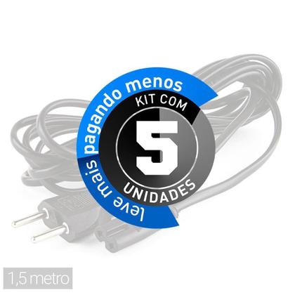 Imagem de Cabo De Força Tipo 8 - 1,5 Mt - Kit 5