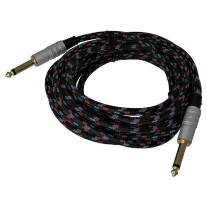Imagem de Cabo De Guitarra Profissional P10 De Nylon 5 Metros - Mxt
