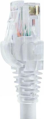 Imagem de Cabo de Internet RJ45 Cat 6 10GBPS Giga Lan Ethernet 100% Cobre (Branco, 5 Metros)