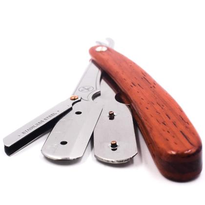 Imagem de Cabo de jacarandá profissional Shavette Razor Parker SRRW