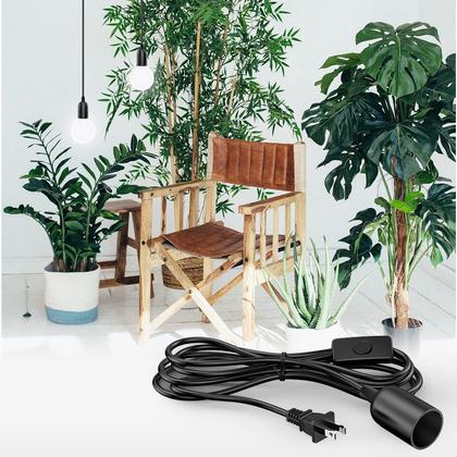 Imagem de Cabo de luz pendente, pacote com 2 interruptores de encaixe AryaLight de 4,6 m, 120 V