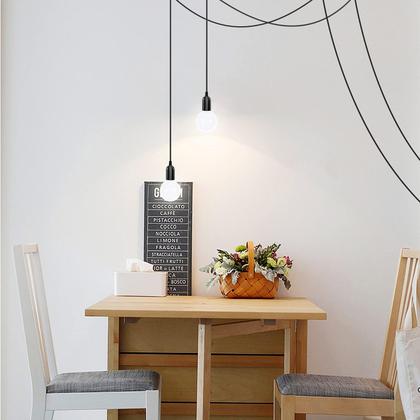 Imagem de Cabo de luz pendente, pacote com 2 interruptores de encaixe AryaLight de 4,6 m, 120 V