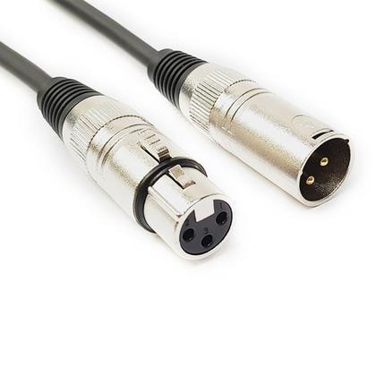 Imagem de Cabo de Microfone Balanceado Xlr Canon Macho Femea 2 Metros