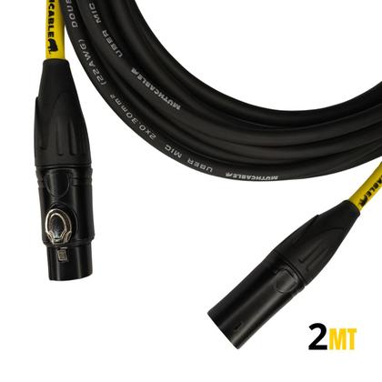 Imagem de Cabo De Microfone Balanceado Xlr M - Xlr F 2mts MUTHCABLE