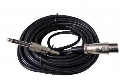 Imagem de Cabo de microfone p10 mono para xlr cannon femea 10m metros