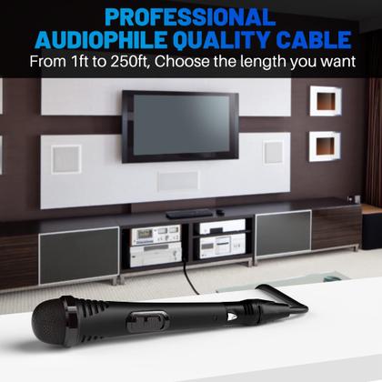 Imagem de Cabo de microfone XLR Kxable de 10,67 m (pacote com 2) blindado de macho para mulher