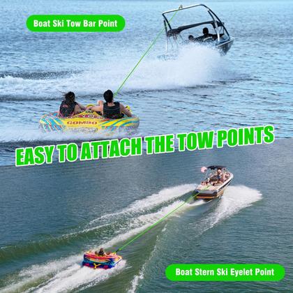 Imagem de Cabo de reboque de barco SETYPARY 4K 18m para tubos rebocáveis de 1-4 pessoas