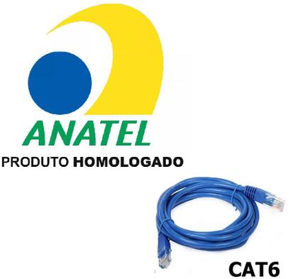 Imagem de Cabo de Rede 1 Metro P/ Internet Rj45 Anatel 1m Patch Cord