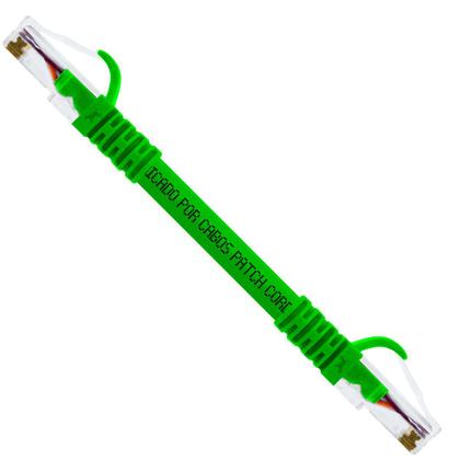 Imagem de Cabo De Rede 10 CM Patch Cord Cat6 UTP Furukawa Gigalan Verde