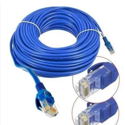 Imagem de Cabo De Rede 10m Ethernet Lan Rj45 Cat5e C/ 10 Metros