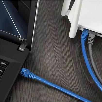 Imagem de Cabo de Rede 20 Metros Conector RJ45 Cat6 10.2 Gbps MiniMen