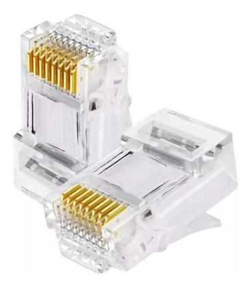 Imagem de Cabo De Rede 20 Metros Lan Internet Crimpado Rj45 Cat5e Azul