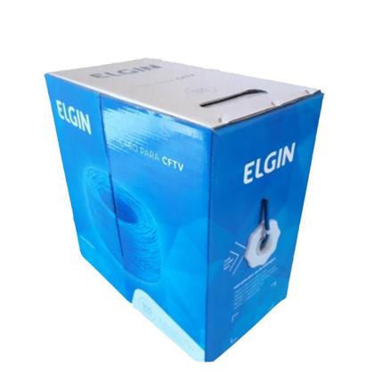 Imagem de Cabo De Rede 24Awg Elgin 4 Pares Caixa Com 305 Metros Azul